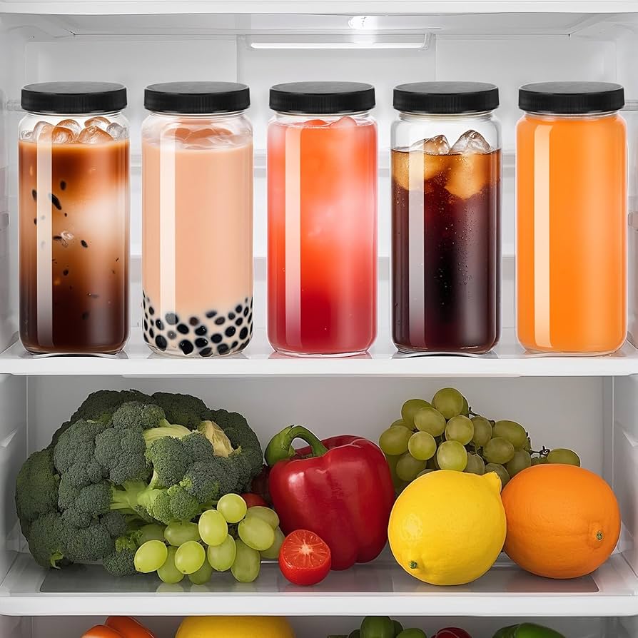 JARED DINES /4枚セット　他 Amazon.com: STARSIDE 4 Pack 16 oz Glass Juicing Bottles